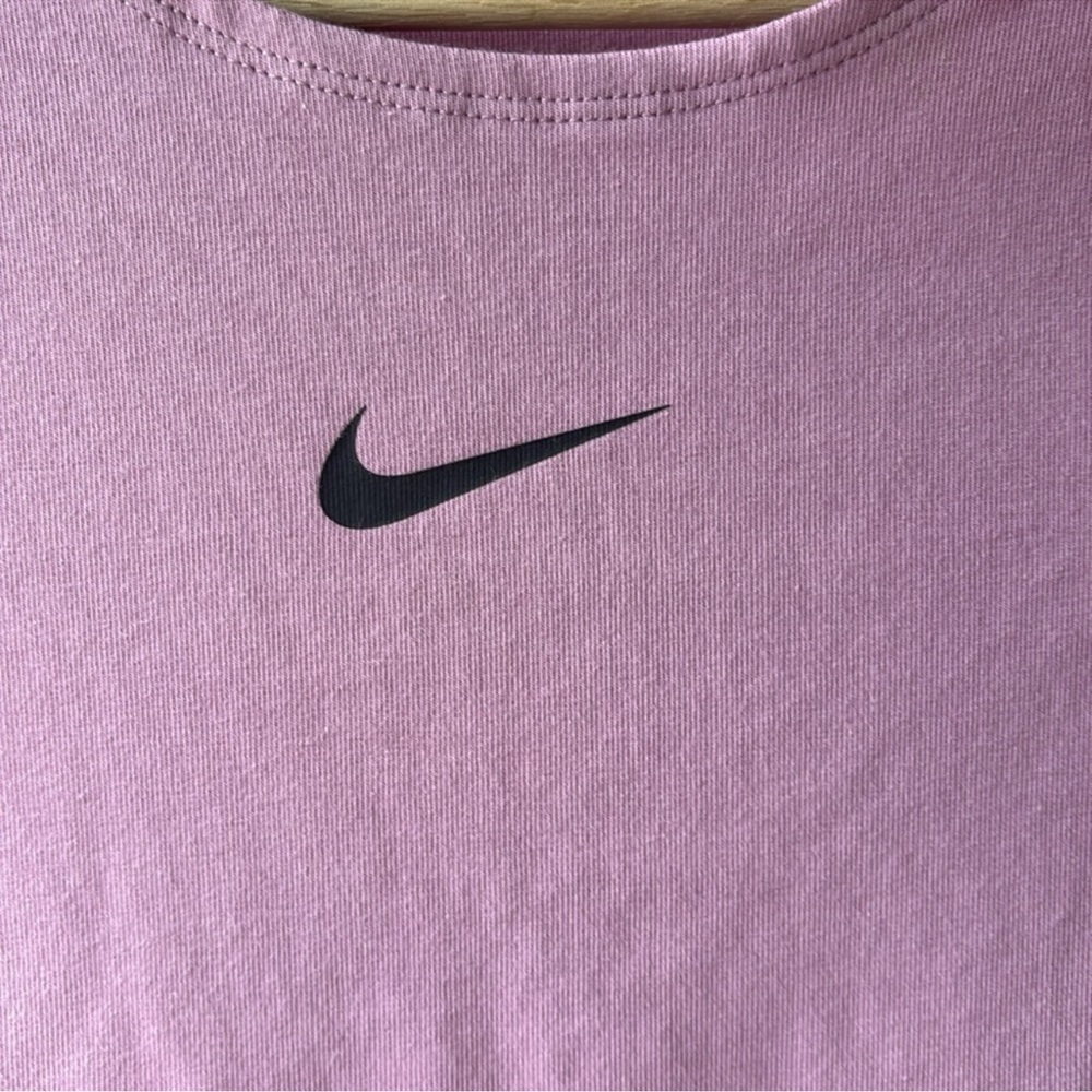 XS Pink Nike Crop Top with Long Sleeves - Picture 3 of 11